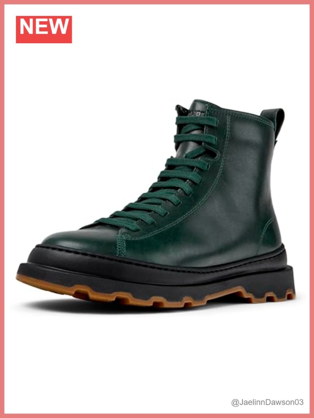 Women's Leather Mid-Calf Boots Zip Combat Bootie